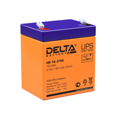 Delta Аккумуляторная батарея для ИБП HR 12-21W (12V/5Ah)