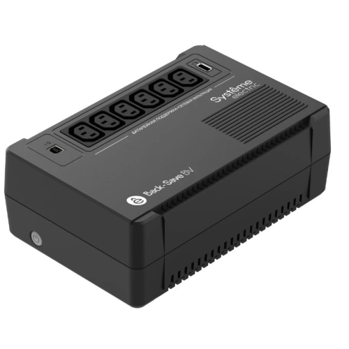 Systeme Electric Back-Save, 600VA/360W, 230V, Line-Interactive, AVR, 6xC13 Outlets, USB charge(type A), USB