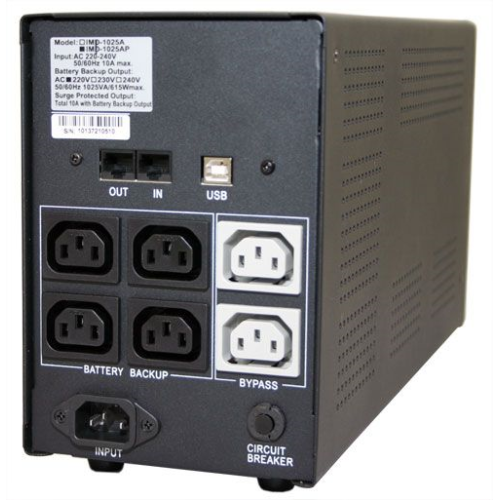 Powercom Back-UPS IMPERIAL, Line-Interactive, 2000VA/1200W, Tower, 6*IEC320-C13 (2 surge & 4 batt), USB (671480)