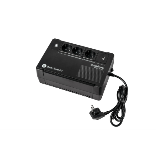 Systeme Electric Back-Save, 800VA/480W, 230V, Line-Interactive, AVR, 3xSchuko, USB charge(type A), USB