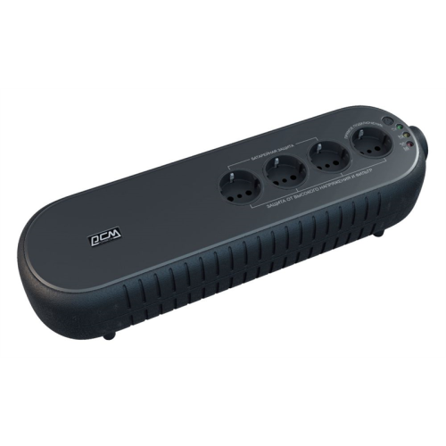 Powercom Back-UPS WOW, OffLine, 1000VA/500W, Tower, 4xSchuko outlets(1 Surge & 3 batt), USB (78235)