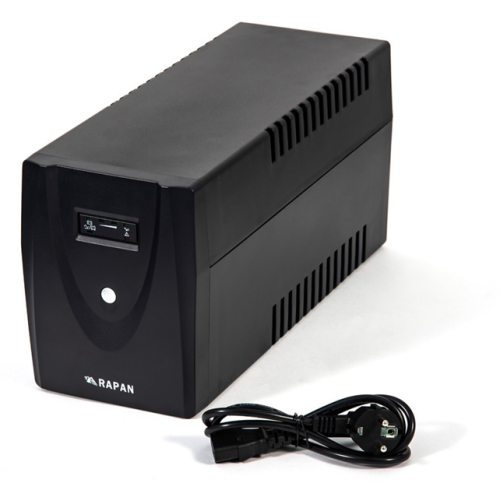 (736) Бастион RAPAN-UPS 1500ВА/900Вт/line-interactive/АКБ 7Ачx2/2xC13 2xSchuko/1,5 л.г.
