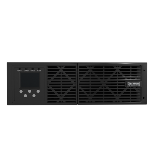 Сайбер Электро ЭКСПЕРТ-10000Р Онлайн, Стойка/Напольный 10000ВА/9000Вт. USB/RS-232/SNMP Slot/EPO Клеммная колодка (1) (12В /9Ач. х 16) 3U+3U