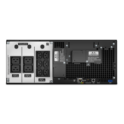 APC Smart-UPS SRT RM, 6000VA/6000W, On-Line, Extended-run, Rack 4U (Tower convertible), Pre-Inst. Web/SNMP, with PC Business, Black, 1 year warranty