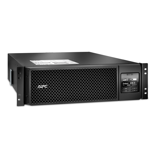 APC Smart-UPS SRT RM, 5000VA/4500W, On-Line, Extended-run, Rack 3U (Tower convertible), Pre-Inst. Web/SNMP, with PC Business, Black, 1 year warranty