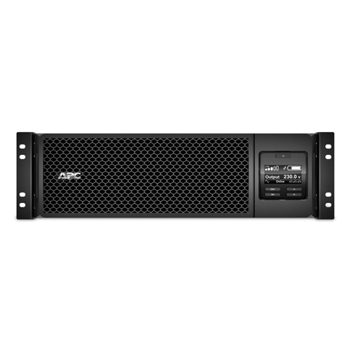 APC Smart-UPS SRT RM, 5000VA/4500W, On-Line, Extended-run, Rack 3U (Tower convertible), Pre-Inst. Web/SNMP, with PC Business, Black, 1 year warranty