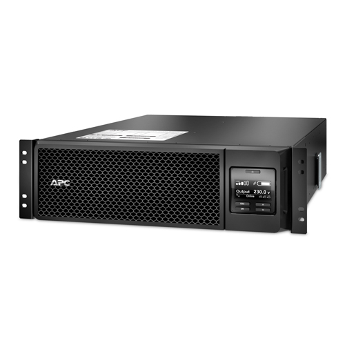 APC Smart-UPS SRT RM, 5000VA/4500W, On-Line, Extended-run, Rack 3U (Tower convertible), Pre-Inst. Web/SNMP, with PC Business, Black, 1 year warranty