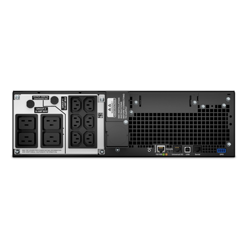 APC Smart-UPS SRT RM, 5000VA/4500W, On-Line, Extended-run, Rack 3U (Tower convertible), Pre-Inst. Web/SNMP, with PC Business, Black, 1 year warranty