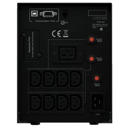 CyberPower PR2200ELCDSL Line-Interactive 2200VA/1980W USB/RS-232/EPO/SNMPslot (8 IEC С13, 1 IEC C19)