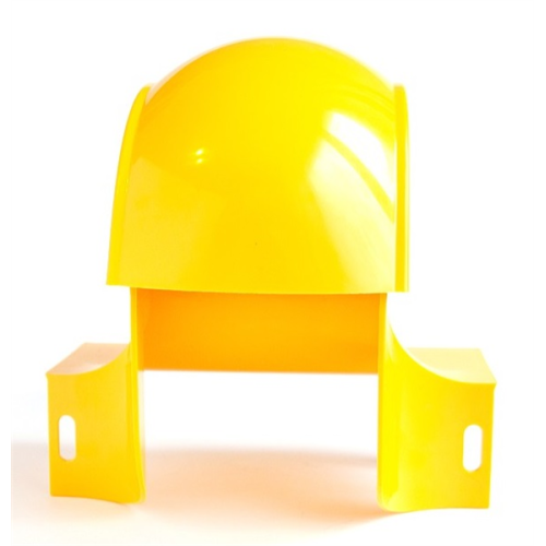 Спуск кабельный под трубу, с крышкой для лотка 120 мм, желтый