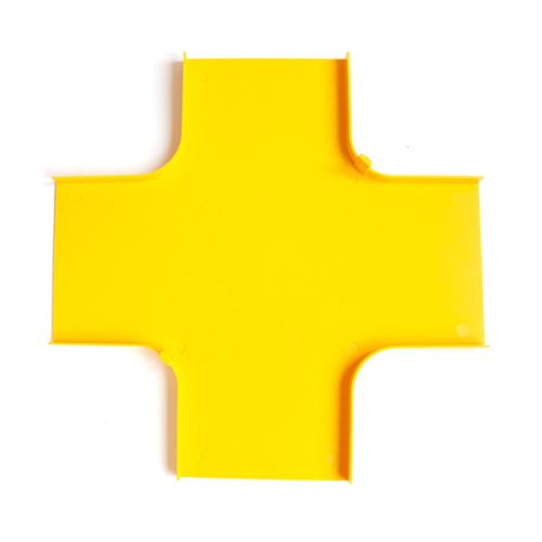 Крышка Х-соединителя оптического лотка 240 мм, желтая