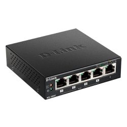 D-Link Unmanaged Switch 5x100Base-TX (4x100Base-TX PoE), PoE Budget 60W, metal case