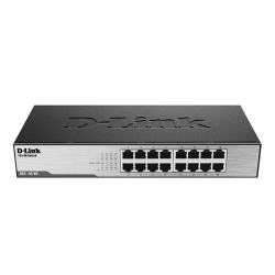 D-Link Unmanaged Switch 16x100Base-TX, metal case