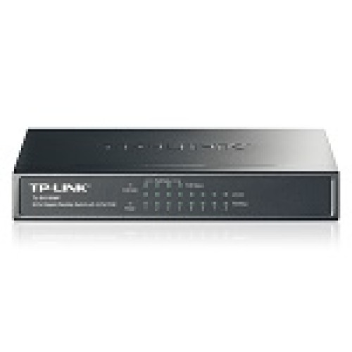 TP-Link TL-SG1008P, 8-портовый гигабитный настольный PoE коммутатор, 8 гигабитных портов RJ45 + 4 порта PoE, IEEE 802.3af, бюджет PoE 53 Вт, стальной корпус