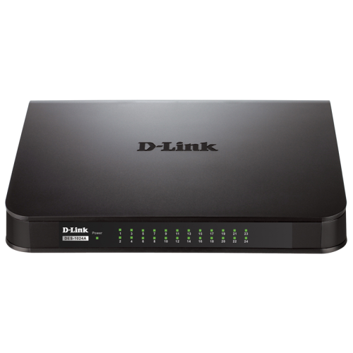 D-Link Unmanaged Switch 24x100Base-TX, plastic case
