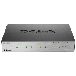 D-Link Unmanaged Switch 8x100Base-TX, metal case