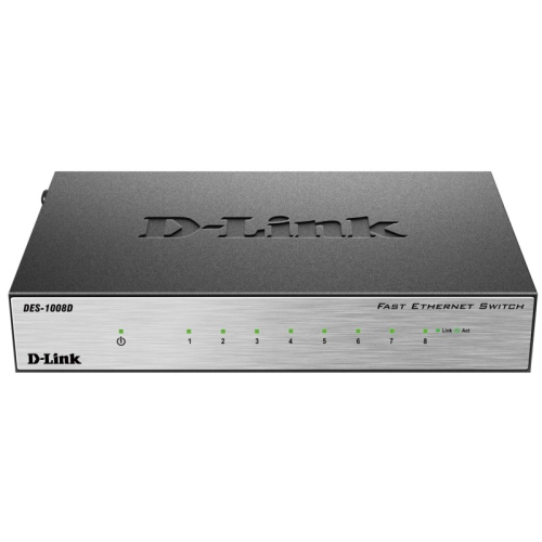 D-Link Unmanaged Switch 8x100Base-TX, metal case