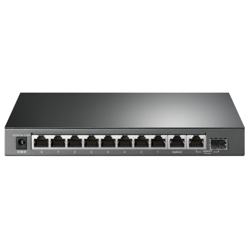TP-Link TL-SG1210MP, 10-портовый гигабитный с 8 портами PoE+,1 комбо SFP-слот,802.3at/af, питание по PoE 123 Вт,режим PoE до 250 м
