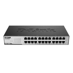 D-Link Unmanaged Switch 24x100Base-TX, metal case