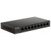 D-Link Unmanaged Switch 8x100Base-TX PoE, 1x1000Base-T, Surge 6KV, PoE Budget 117W, metal case