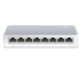 TP-Link TL-SF1008D, 8-портовый 10/100 Мбит/с мини настольный коммутатор, 8 портов RJ45 10/100 Мбит/с, пластиковый корпус