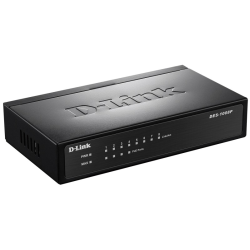 D-Link Unmanaged Switch 8x100Base-TX (4x100Base-TX PoE), PoE Budget 52W, metal case