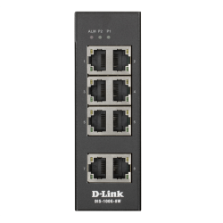 D-Link DIS-100G-8W/A1A, L2 Unmanaged Industrial Switch with 8 10/100/1000Base-T ports.8K Mac address, Jumbo Frame 9K, Auto-sensing, 802.3x Flow Control, Stand-alone, Auto MDI/MDI-X for each port, D-l