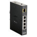 D-Link DIS-100G-5PSW/A1A, L2 Unmanaged Industrial Switch with 4 10/100/1000Base-T ports and 1 1000Base-X SFP ports (4 PoE ports 802.3af/802.3at (30 W), PoE Budget 120 W)2K Mac address, Jumbo Frame 9K