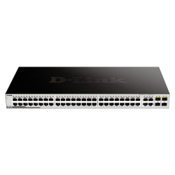 D-Link Unmanaged Switch 48x1000Base-T, 4xCombo 1000Base-T/SFP, Surge 1KV, metal case