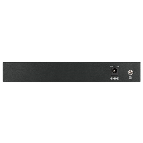 D-Link Unmanaged Switch 8x100Base-TX PoE, 1x1000Base-T, Surge 6KV, PoE Budget 117W, metal case