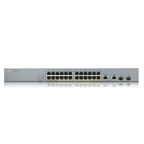 Smart L2 коммутатор PoE+ для IP-видеокамер Zyxel NebulaFlex Pro GS1350-26HP, rack 19