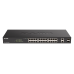 D-Link EasySmart L2 Switch 24х1000Base-T PoE, 2xCombo 1000Base-T/SFP, PoE Budget 370W