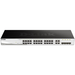 D-Link Smart  L2 Switch 24х1000Base-T, 4хCombo 1000Base-T/SFP, Compact CLI