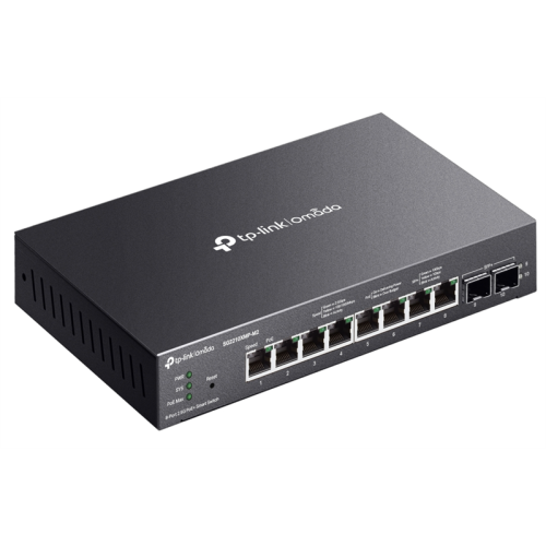 TP-Link SG2210XMP-M2, Коммутатор Smart линейки Omada с 8 портами PoE+ 2,5 Гбит/с и 2 портами SFP+