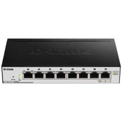 D-Link EasySmart L2 Switch 8х1000Base-T (4х1000Base-T PoE), PoE Budget 80W