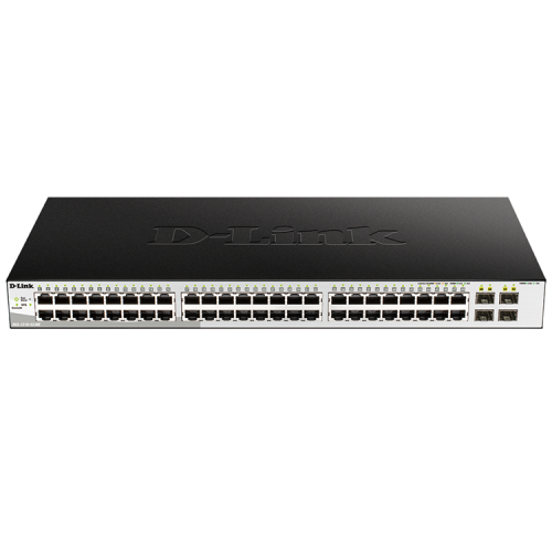 D-Link Managed L2 Metro Ethernet Switch 48x1000Base-T, 4x1000Base-X SFP, Surge 6KV, CLI, RJ45 Console, RPS, Dying Gasp