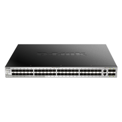 D-Link PROJ Managed L3 Stackable Switch 48x1000Base-X SFP, 2x10GBase-T, 4x10GBase-X SFP+, CLI, 1000Base-T Management, RJ45 Console, USB, RPS, Dying Gasp