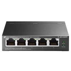 TP-Link TL-SG105MPE, Коммутатор Easy Smart с 5 гигабитными портами (4 порта PoE+), 802.3af/at, бюджет PoE — 120 Вт, стальной корпус