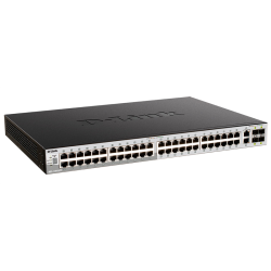 D-Link PROJ Managed L3 Stackable Switch 48x1000Base-T, 2x10GBase-T, 4x10GBase-X SFP+, Surge 6KV, CLI, 1000Base-T Management, RJ45 Console, USB, RPS, Dying Gasp