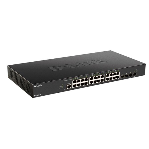 D-Link PROJ Smart L2+ Switch 24x10GBase-T, 4x25GBase-X SFP28, CLI, RJ45 Console