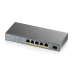 Smart L2 коммутатор PoE+ для IP-видеокамер Zyxel NebulaFlex Pro GS1350-6HP, 4xGE PoE+, 1xGE PoE++ (802.3bt), 1xSFP, бюджет PoE 60 Вт, питание до 250м, автоперезагрузка PoE-портов