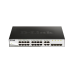 D-Link Managed L2 Switch 16x1000Base-T, 4xCombo 1000Base-T/SFP, Surge 6KV,CLI