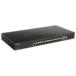 D-Link PROJ Smart L2+ Switch 24x10GBase-X SFP+, 4x10GBase-T, CLI, RJ45 Console