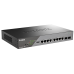 D-Link Smart L2 Surveillance Switch 8х1000Base-T PoE, 2x1000Base-X SFP, PoE Budget 130W, Long-range PoE up to 250m D-Link Smart L2 Surveillance Switch 8х1000Base-T PoE, 2x1000Base-X SFP, PoE Budget 130W, Long-range PoE up to 250m