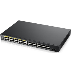 Smart L2 коммутатор PoE+ Zyxel GS1900-48HPv2, rack 19