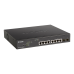 D-Link EasySmart L2 Switch 8х1000Base-T PoE, 2x1000Base-X SFP, PoE Budget 242W, 2 PoE ports 802.3bt (90W)