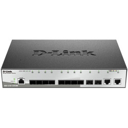 D-Link Managed L2 Metro Ethernet Switch 10x1000Base-X SFP, 2x1000Base-T, Surge 6KV, CLI, RJ45 Console, RPS, Dying Gasp
