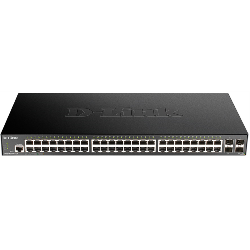 D-Link Smart L2 Switch 48x1000Base-T, 4х10GBase-X SFP+, CLI, RJ45 Console