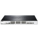D-Link PROJ SmartPro L2+ Stackable Switch 24x1000Base-T PoE, 4x10GBase-X SFP+, PoE Budget 370W, CLI, RJ45 Console
