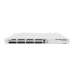 MikroTik Cloud Router Switch 317-1G-16S+RM with 800MHz CPU, 1GB RAM, 1xGigabit LAN, 16xSFP+ cages, RouterOS L6 or SwitchOS (dual boot), passive cooling 1U rackmount enclosure, Dual redundant PSU
